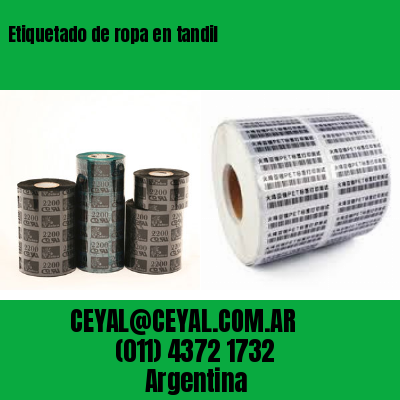 Etiquetado de ropa en tandil