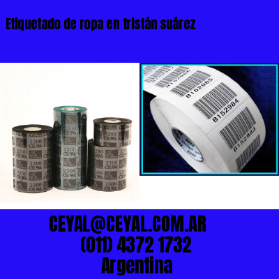 Etiquetado de ropa en tristán suárez