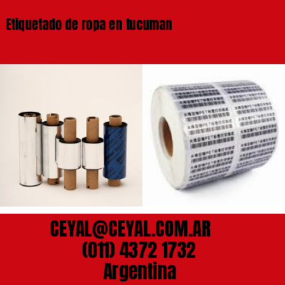 Etiquetado de ropa en tucuman