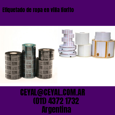 Etiquetado de ropa en villa fiorito