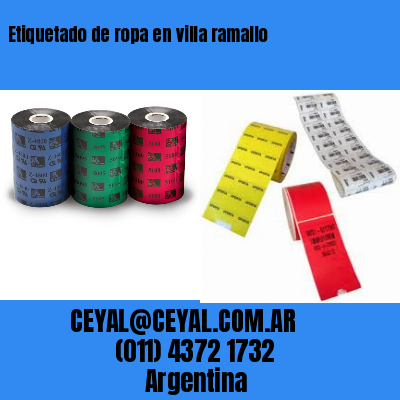 Etiquetado de ropa en villa ramallo