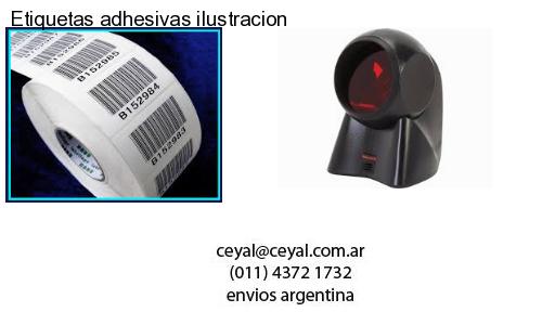 Etiquetas adhesivas ilustracion