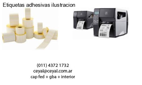 Etiquetas adhesivas ilustracion