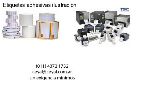 Etiquetas adhesivas ilustracion