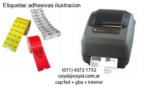 Etiquetas adhesivas ilustracion