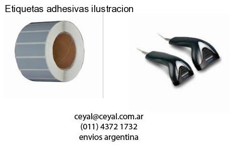 Etiquetas adhesivas ilustracion
