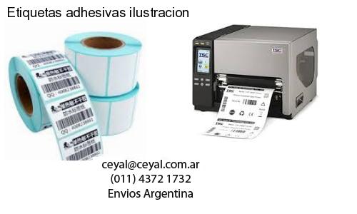 Etiquetas adhesivas ilustracion
