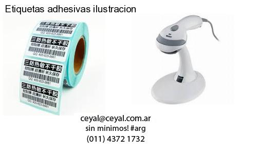 Etiquetas adhesivas ilustracion