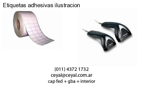 Etiquetas adhesivas ilustracion