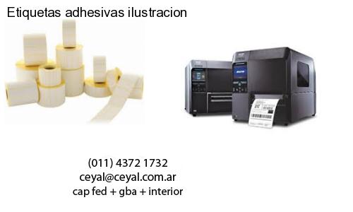 Etiquetas adhesivas ilustracion