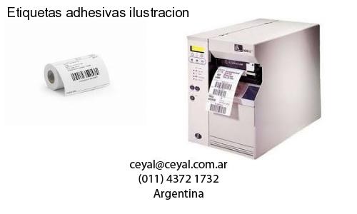 Etiquetas adhesivas ilustracion