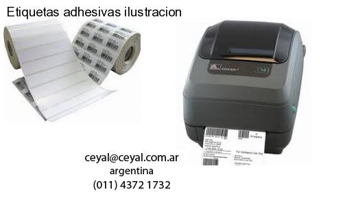 Etiquetas adhesivas ilustracion