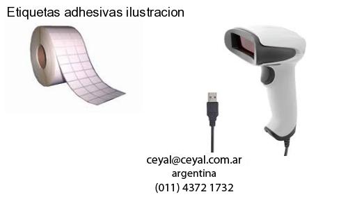 Etiquetas adhesivas ilustracion