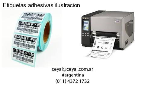 Etiquetas adhesivas ilustracion