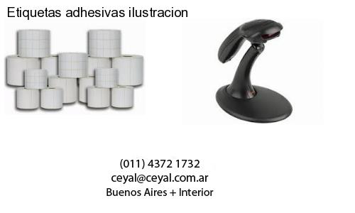 Etiquetas adhesivas ilustracion
