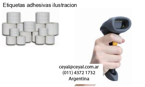 Etiquetas adhesivas ilustracion