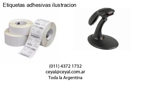 Etiquetas adhesivas ilustracion