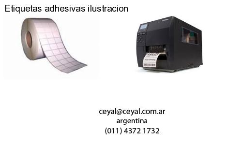 Etiquetas adhesivas ilustracion