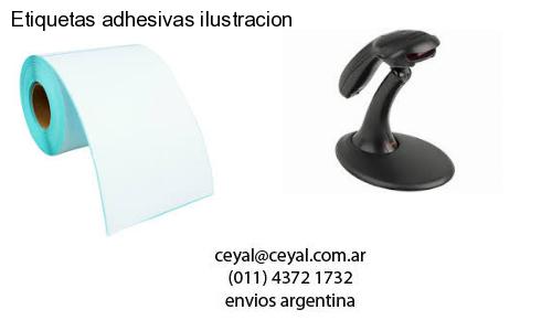 Etiquetas adhesivas ilustracion