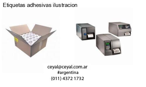 Etiquetas adhesivas ilustracion