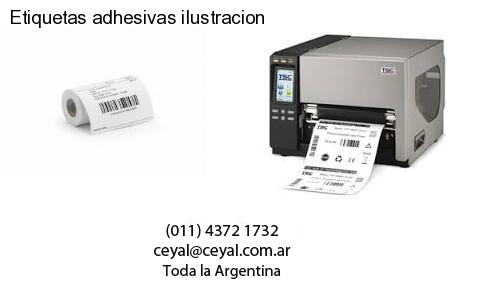 Etiquetas adhesivas ilustracion