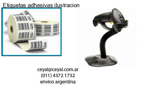 Etiquetas adhesivas ilustracion