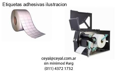 Etiquetas adhesivas ilustracion