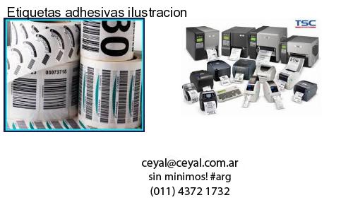 Etiquetas adhesivas ilustracion