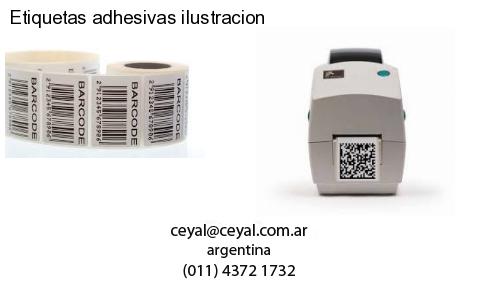 Etiquetas adhesivas ilustracion