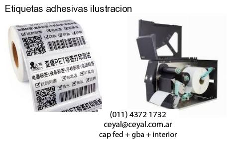Etiquetas adhesivas ilustracion