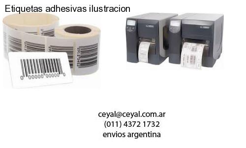 Etiquetas adhesivas ilustracion