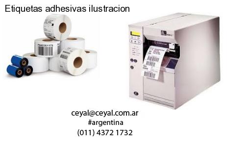 Etiquetas adhesivas ilustracion