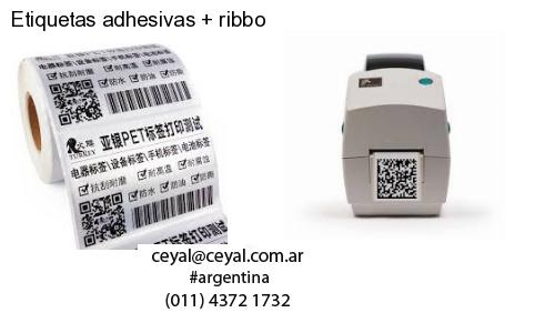 Etiquetas adhesivas ribbo