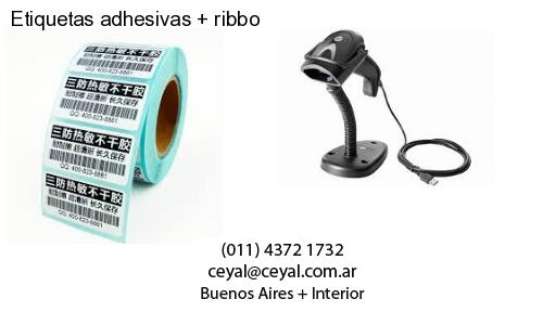 Etiquetas adhesivas ribbo