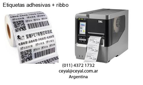 Etiquetas adhesivas   ribbo