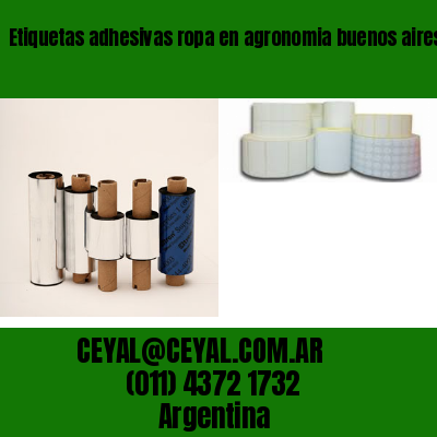 Etiquetas adhesivas ropa en agronomia buenos aires