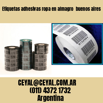 Etiquetas adhesivas ropa en almagro  buenos aires