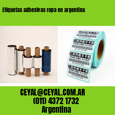 Etiquetas adhesivas ropa en argentina