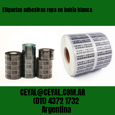 Etiquetas adhesivas ropa en bahía blanca
