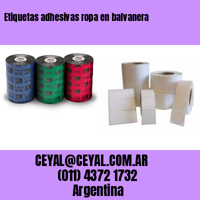 Etiquetas adhesivas ropa en balvanera