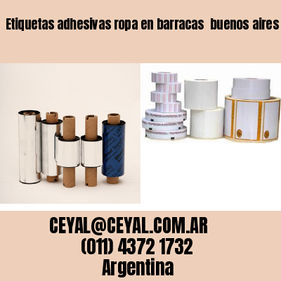 Etiquetas adhesivas ropa en barracas  buenos aires