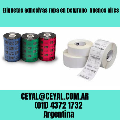 Etiquetas adhesivas ropa en belgrano  buenos aires