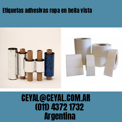 Etiquetas adhesivas ropa en bella vista