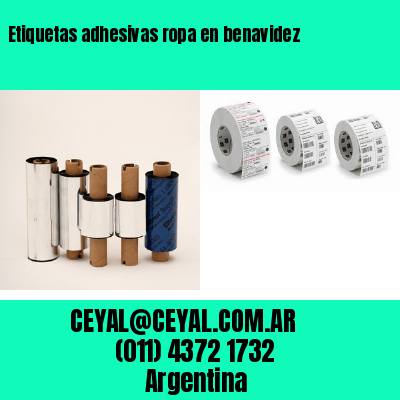 Etiquetas adhesivas ropa en benavidez