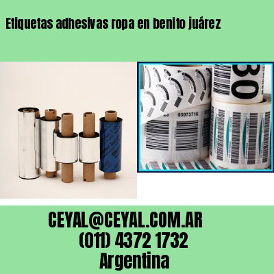 Etiquetas adhesivas ropa en benito juárez