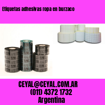Etiquetas adhesivas ropa en burzaco