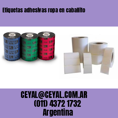 Etiquetas adhesivas ropa en caballito