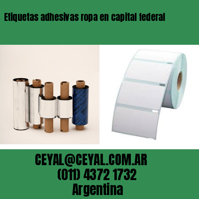 Etiquetas adhesivas ropa en capital federal
