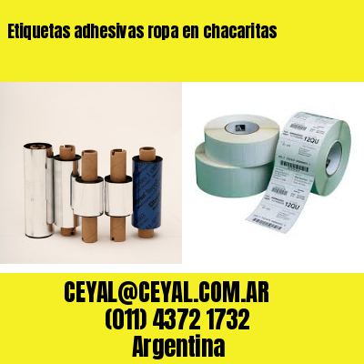 Etiquetas adhesivas ropa en chacaritas