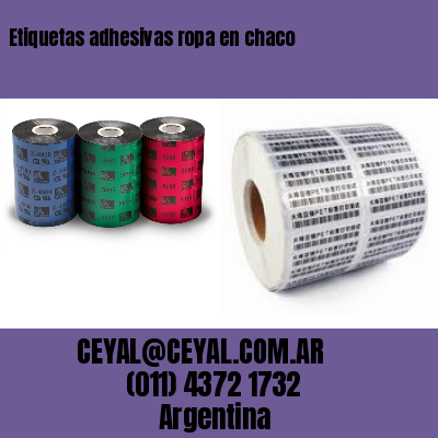 Etiquetas adhesivas ropa en chaco